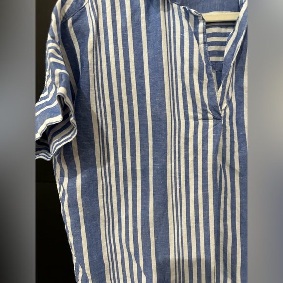 Madewell Courier Button-Back Shirt in Hinsdale Stripe - Picture 7 of 13